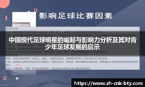 中国现代足球明星的崛起与影响力分析及其对青少年足球发展的启示