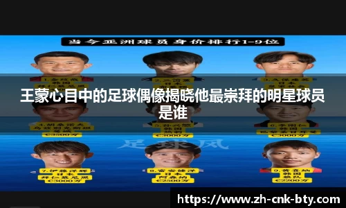 王蒙心目中的足球偶像揭晓他最崇拜的明星球员是谁